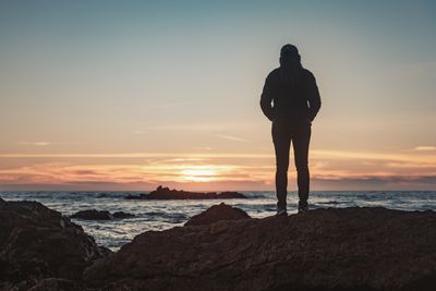 standing by the sunrise